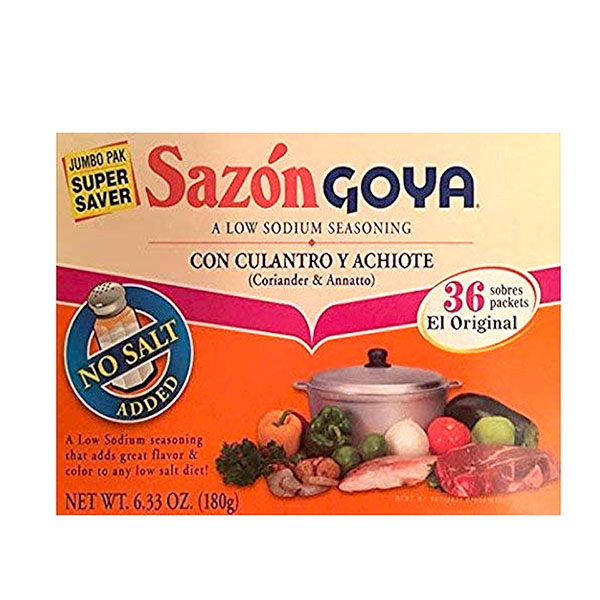 3776 Sazon con Cilantro y Achiote Jumbo Goya x 6.33 Oz x Un