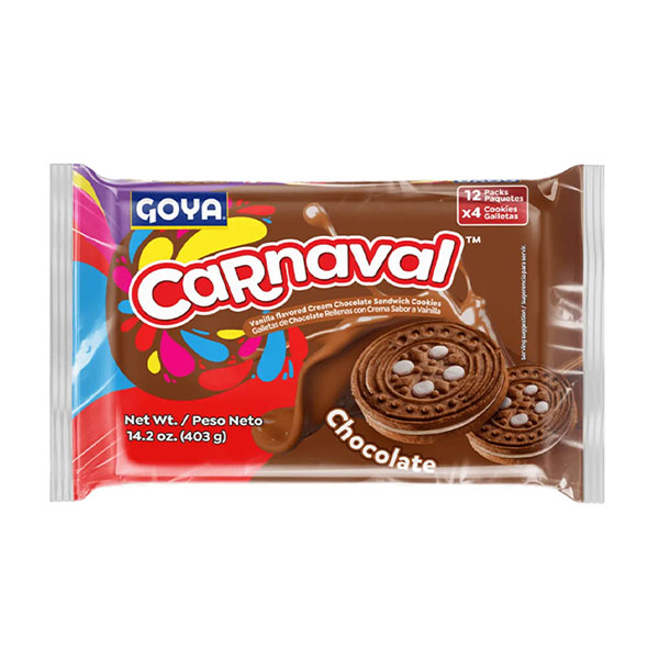 6433 Galletas de Chocolate Goya Carnaval x 14.2 Oz x Un
