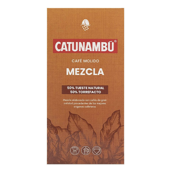 Café Molido Mezcla Catunambú 50% Tueste Natural 50% Torrefacto x 250 Gr x Un
