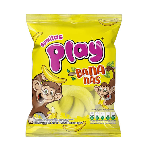 Gomas Play Bananas Aldor x 8 Un de 7 Gr x Un 