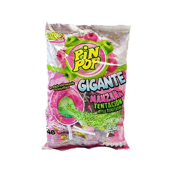 PIN POP Gigante Manzana Tentacion Aldor x 48 Un de 22 Gr x Un