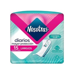 120677 Protectores Diarios Nosotras Largos Familia x 15 Un x Un