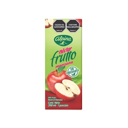 Nectar Frutto de Manzana Alpina x 200 Ml x Un